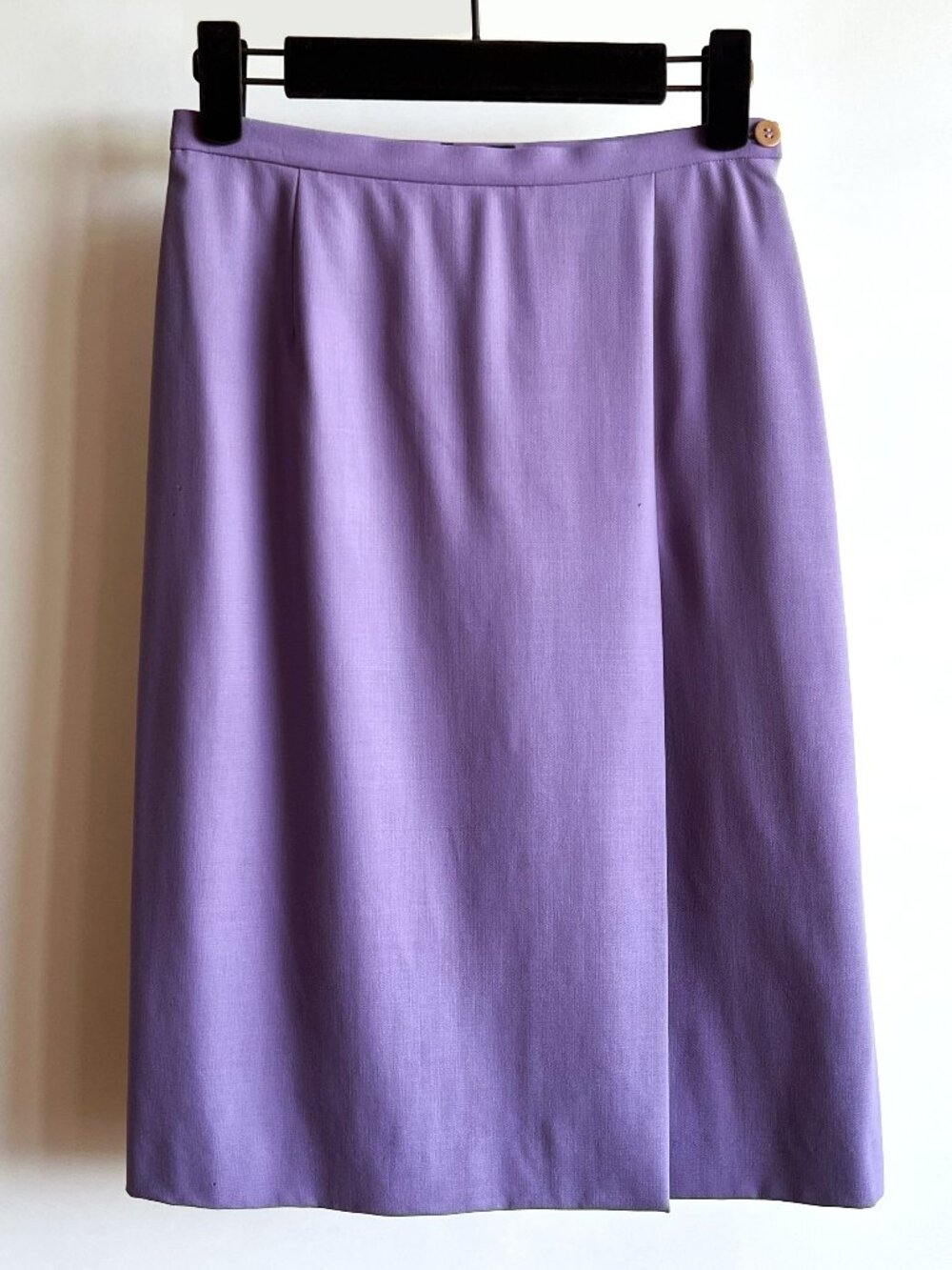 GIORGIO ARMANI 100% Wool Purple Skirt Vintage, Italian Size 38 (US 4)
